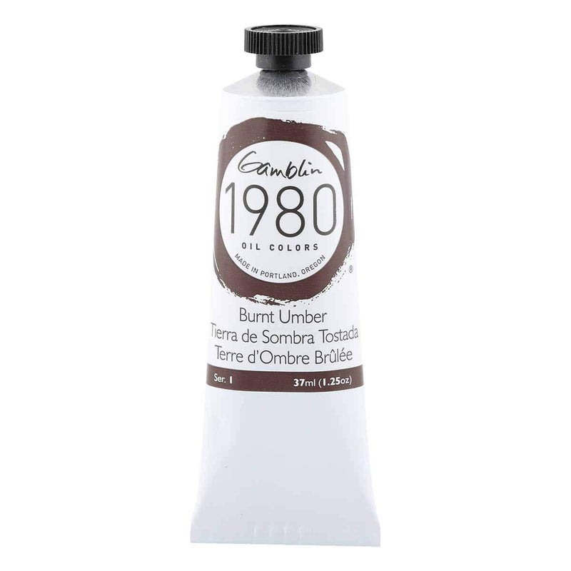 Gamblin 1980 Oil Burnt Umber 37Ml - Image 1